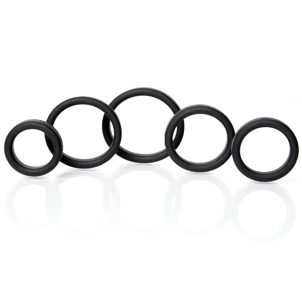 Boneyard Silicone Ring 5 Pcs Kit Black