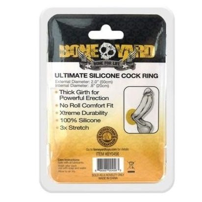 Boneyard  - Ultimate Silicone Cock Ring - Yellow